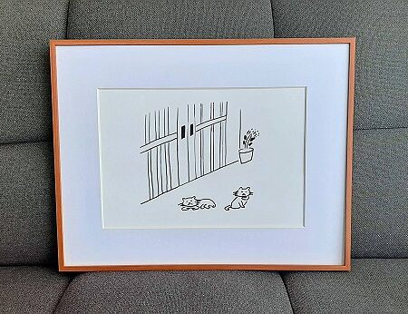 猫 (A4・額装バージョン)